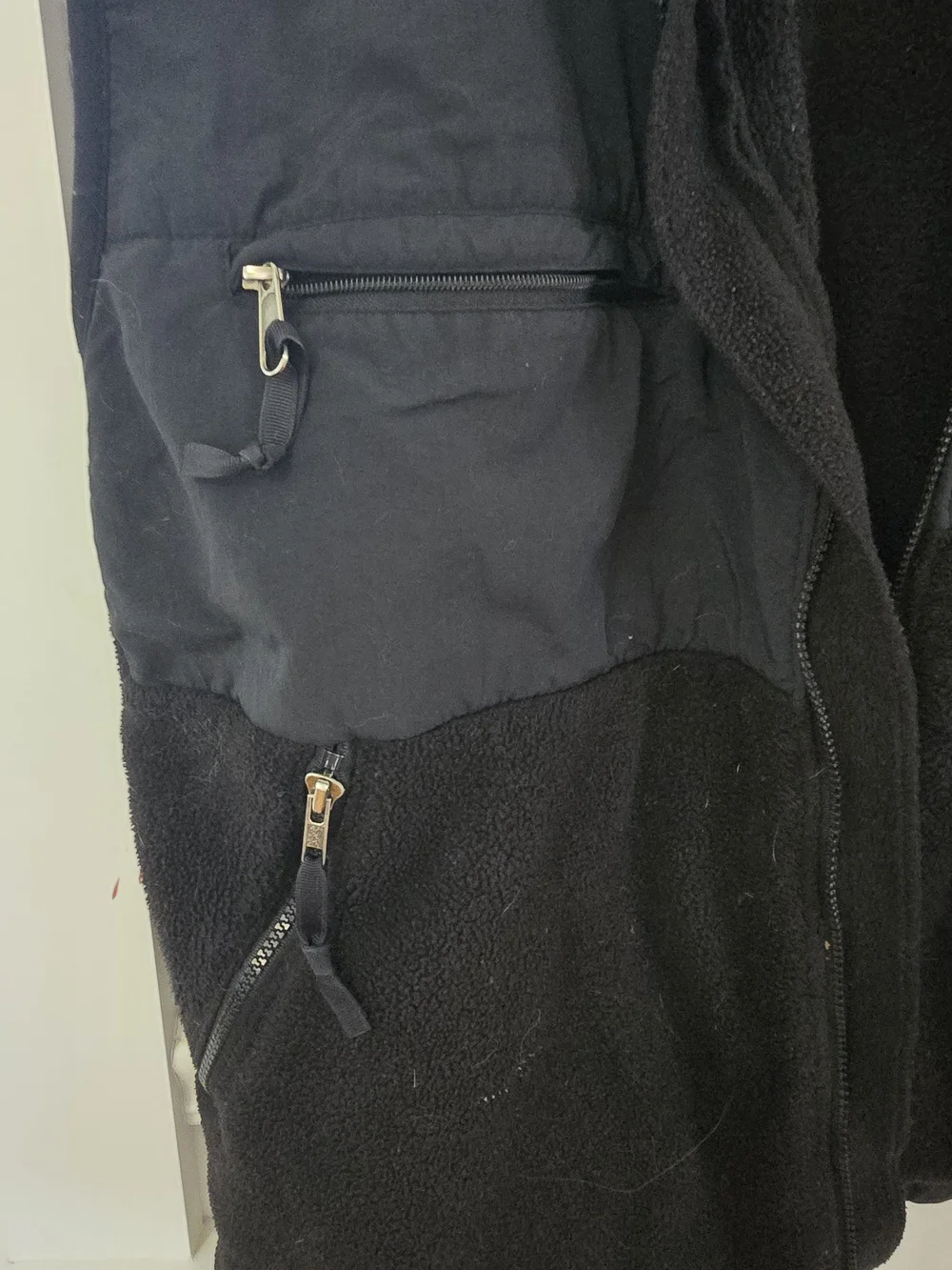 The North Face Black Two-Tone Fleece Vest